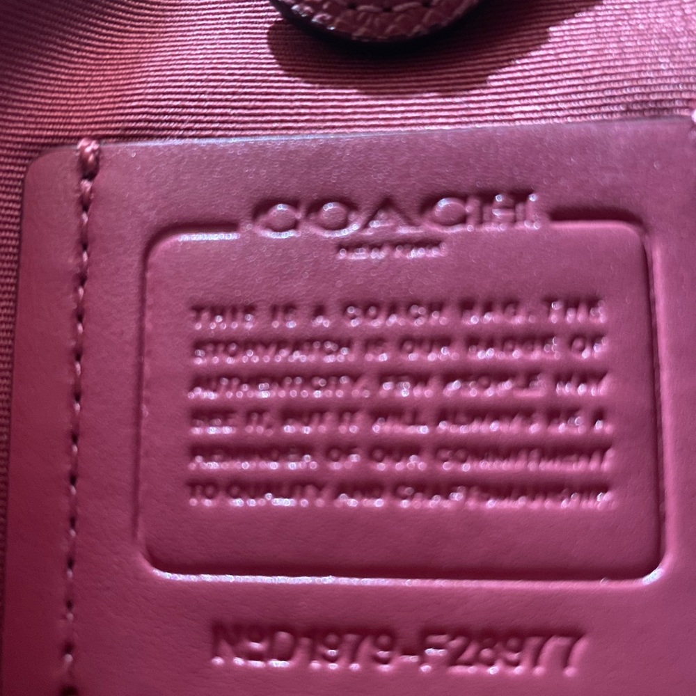 Coach Pink Leather Handbag - Picture 6 of 8